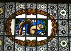 Haus Claire-1  Bleifenster - Foyer Haus Claire - Gesamtmotiv Eichhörnchen : Adolphus Busch, Bau und Natur, Villa Lilly